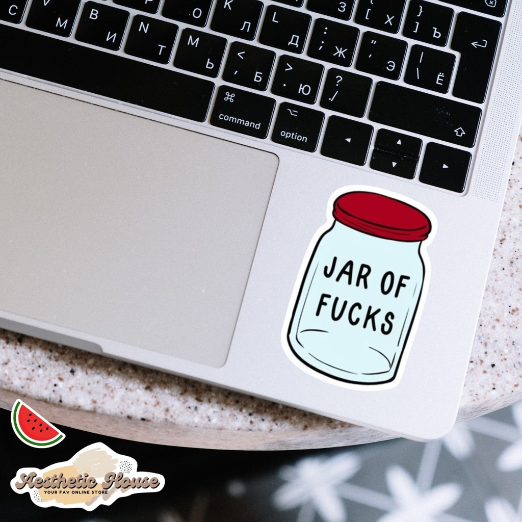 Jar Of  Fu*ks Sticker